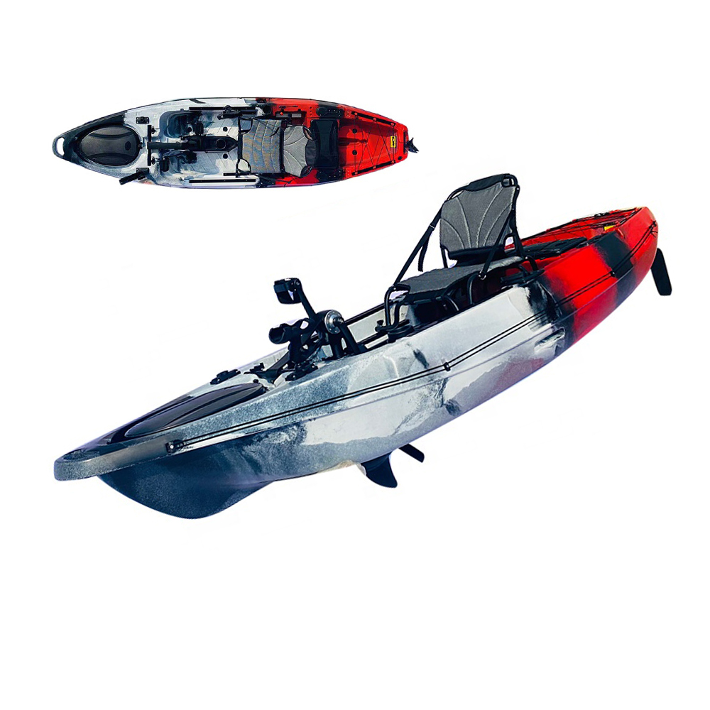 Fishing Kayak Sit In - Bestseller 12ft Seekajak mit Pedalantrieb, Sit-on-Top